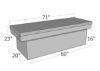 Picture of Unique Truck Accessories Truck Bed Storage Box Lid - RB123FL