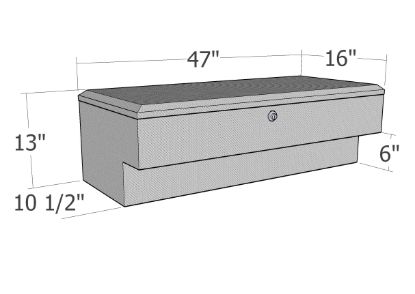 Picture of Unique Truck Accessories Truck Tool Box - RB195