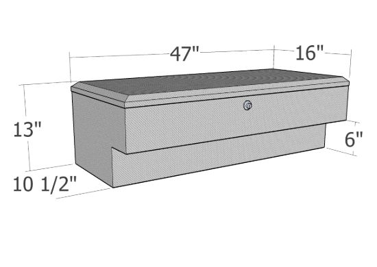 Picture of Unique Truck Accessories Truck Tool Box - RB195