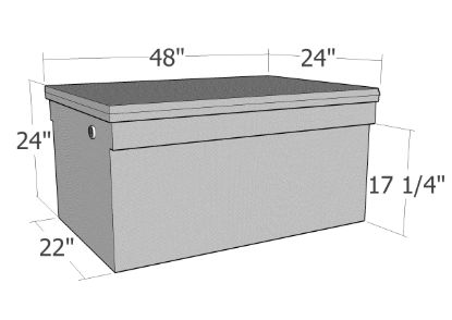 Picture of Unique Truck Accessories Truck Tool Box - RB624