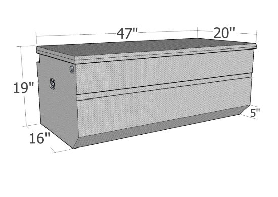 Picture of Unique Truck Accessories Truck Tool Box - RB674-BT