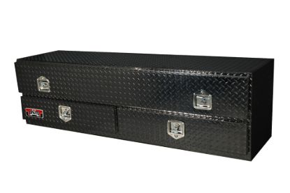 Picture of Unique Truck Accessories Truck Bed Side Rail Tool Box - TB400-72-BD-BT