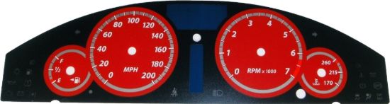 Picture of US Speedo Instrument Cluster Gauge Face Kit - 300075