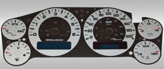 Picture of US Speedo Instrument Cluster Gauge Face Kit - 9001200732K