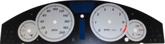 Picture of US Speedo Instrument Cluster Gauge Face Kit - 300071