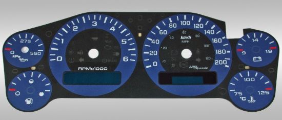 Picture of US Speedo Instrument Cluster Gauge Face Kit - 9001200734K