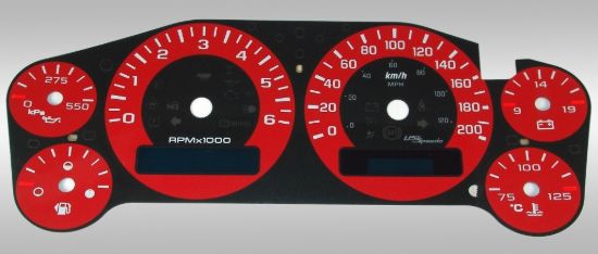Picture of US Speedo Instrument Cluster Gauge Face Kit - 9001200735K