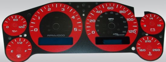 Picture of US Speedo Instrument Cluster Gauge Face Kit - 9001200745