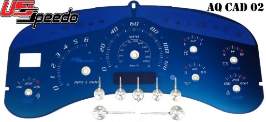 Picture of US Speedo Instrument Cluster Gauge Face Kit - AQCAD02