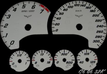 Picture of US Speedo Instrument Cluster Gauge Face Kit - C60632K