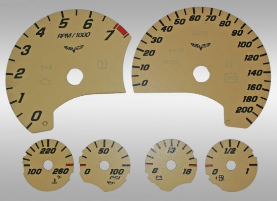 Picture of US Speedo Instrument Cluster Gauge Face Kit - C608312
