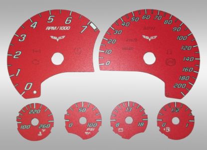 Picture of US Speedo Instrument Cluster Gauge Face Kit - C60835