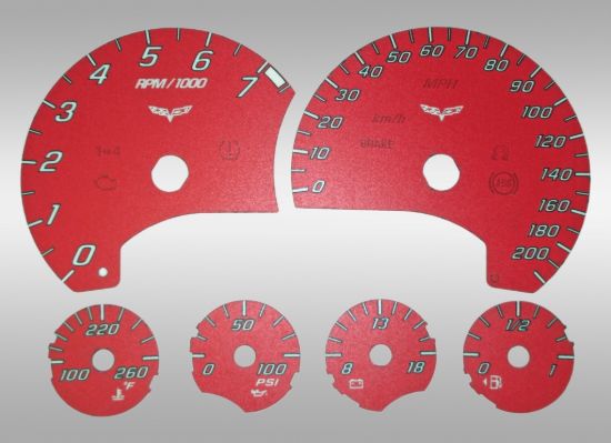 Picture of US Speedo Instrument Cluster Gauge Face Kit - C60835