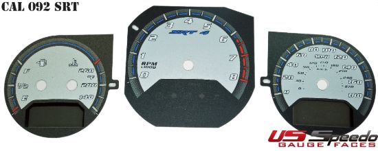 Picture of US Speedo Instrument Cluster Gauge Face Kit - CAL09SRT2