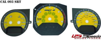Picture of US Speedo Instrument Cluster Gauge Face Kit - CAL09SRT3