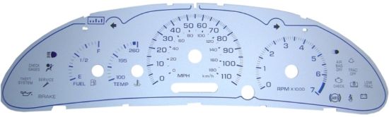 Picture of US Speedo Instrument Cluster Gauge Face Kit - CAV032