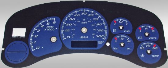 Picture of US Speedo Instrument Cluster Gauge Face Kit - CK1000234