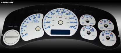 Picture of US Speedo Instrument Cluster Gauge Face Kit - CK100023K2