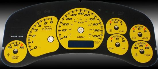 Picture of US Speedo Instrument Cluster Gauge Face Kit - CK1000243
