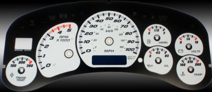 Picture of US Speedo Instrument Cluster Gauge Face Kit - CK100024D0