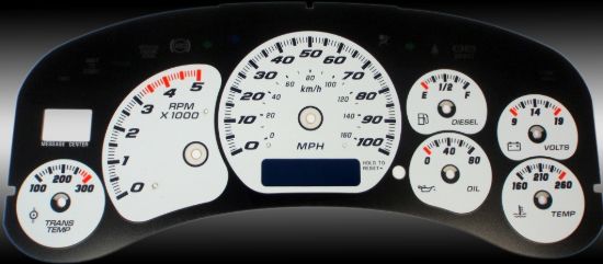 Picture of US Speedo Instrument Cluster Gauge Face Kit - CK100024D0