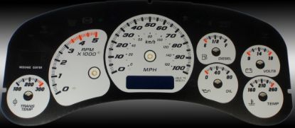Picture of US Speedo Instrument Cluster Gauge Face Kit - CK100024D2