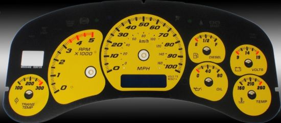 Picture of US Speedo Instrument Cluster Gauge Face Kit - CK100024D3