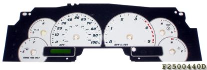 Picture of US Speedo Instrument Cluster Gauge Face Kit - F250044D0