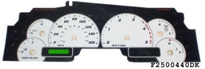 Picture of US Speedo Instrument Cluster Gauge Face Kit - F250044D0K