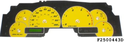 Picture of US Speedo Instrument Cluster Gauge Face Kit - F250044D3