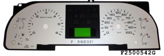 Picture of US Speedo Instrument Cluster Gauge Face Kit - F2500542