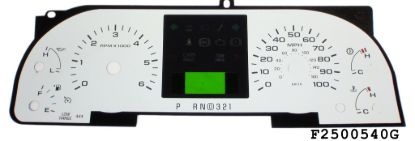 Picture of US Speedo Instrument Cluster Gauge Face Kit - F250054G0