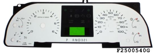 Picture of US Speedo Instrument Cluster Gauge Face Kit - F250054G0