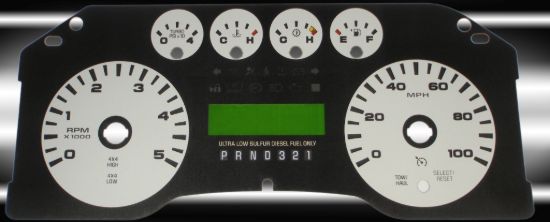 Picture of US Speedo Instrument Cluster Gauge Face Kit - F250084D2