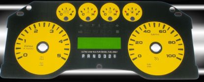 Picture of US Speedo Instrument Cluster Gauge Face Kit - F250084D3