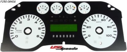 Picture of US Speedo Instrument Cluster Gauge Face Kit - F250084G0