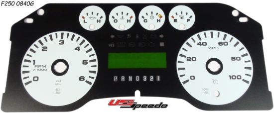 Picture of US Speedo Instrument Cluster Gauge Face Kit - F250084G0
