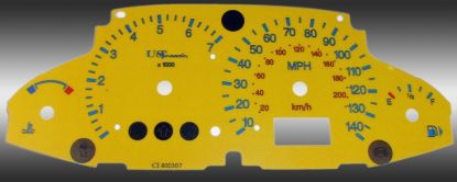 Picture of US Speedo Instrument Cluster Gauge Face Kit - FOC043