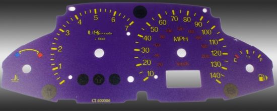 Picture of US Speedo Instrument Cluster Gauge Face Kit - FOC047