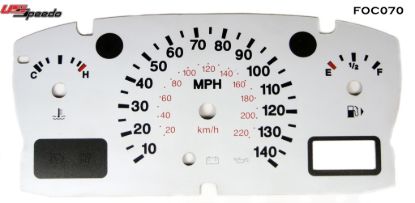 Picture of US Speedo Instrument Cluster Gauge Face Kit - FOC070
