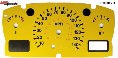 Picture of US Speedo Instrument Cluster Gauge Face Kit - FOC073