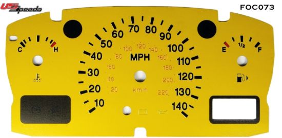Picture of US Speedo Instrument Cluster Gauge Face Kit - FOC073