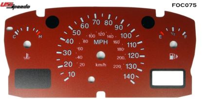 Picture of US Speedo Instrument Cluster Gauge Face Kit - FOC075