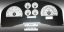 Picture of US Speedo Instrument Cluster Gauge Face Kit - FX4040