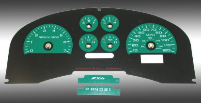 Picture of US Speedo Instrument Cluster Gauge Face Kit - FX40411