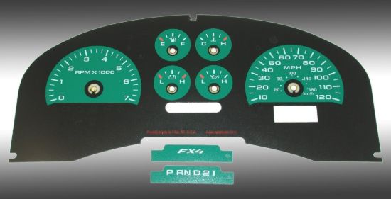 Picture of US Speedo Instrument Cluster Gauge Face Kit - FX40411