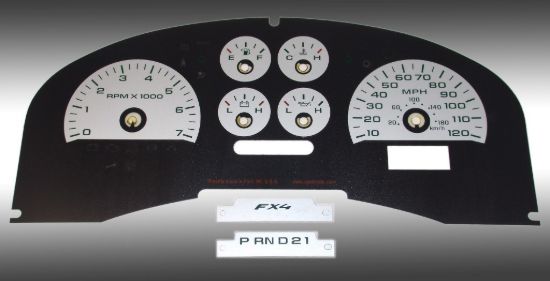 Picture of US Speedo Instrument Cluster Gauge Face Kit - FX4042