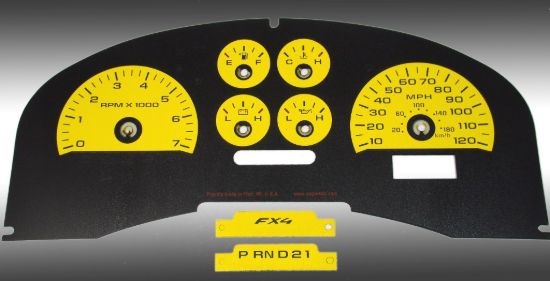 Picture of US Speedo Instrument Cluster Gauge Face Kit - FX4043