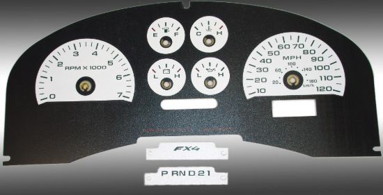 Picture of US Speedo Instrument Cluster Gauge Face Kit - FX4070