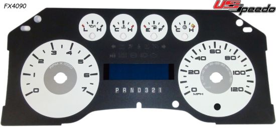 Picture of US Speedo Instrument Cluster Gauge Face Kit - FX4090